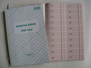 Bonová kniha A4 50+50 listů